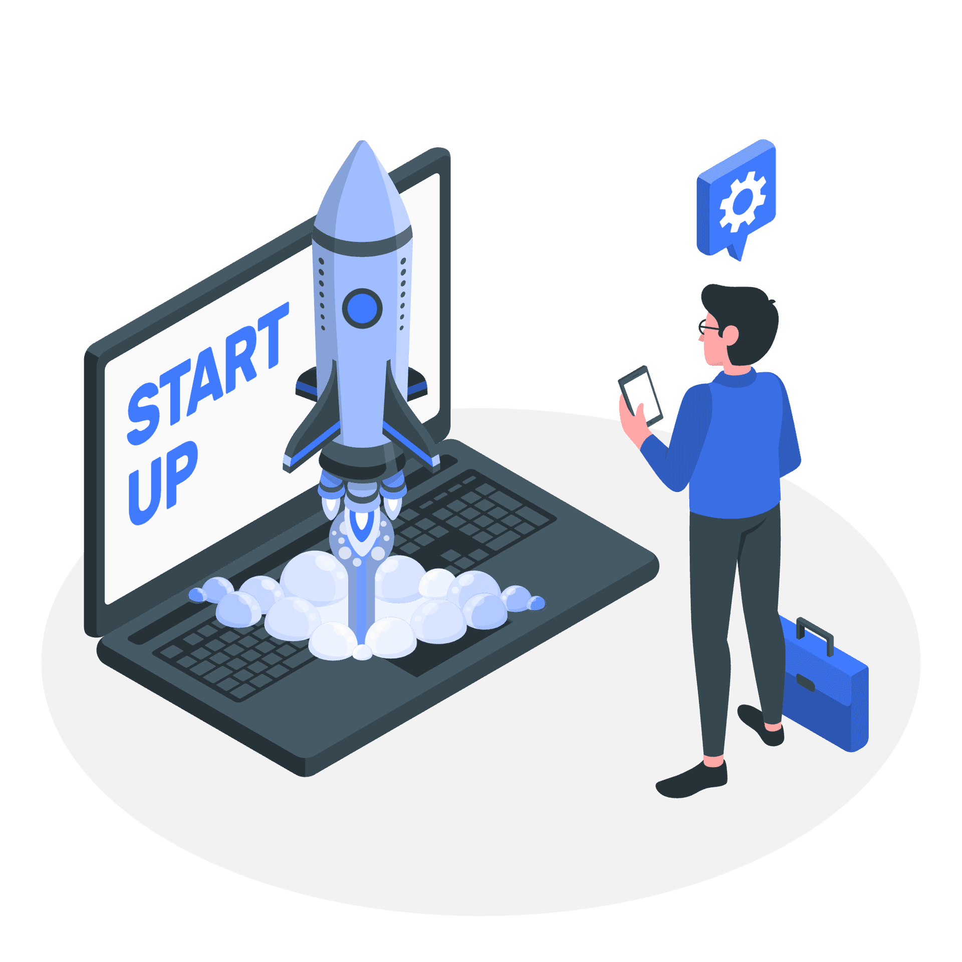 Ilustração de desenvolvimento de software